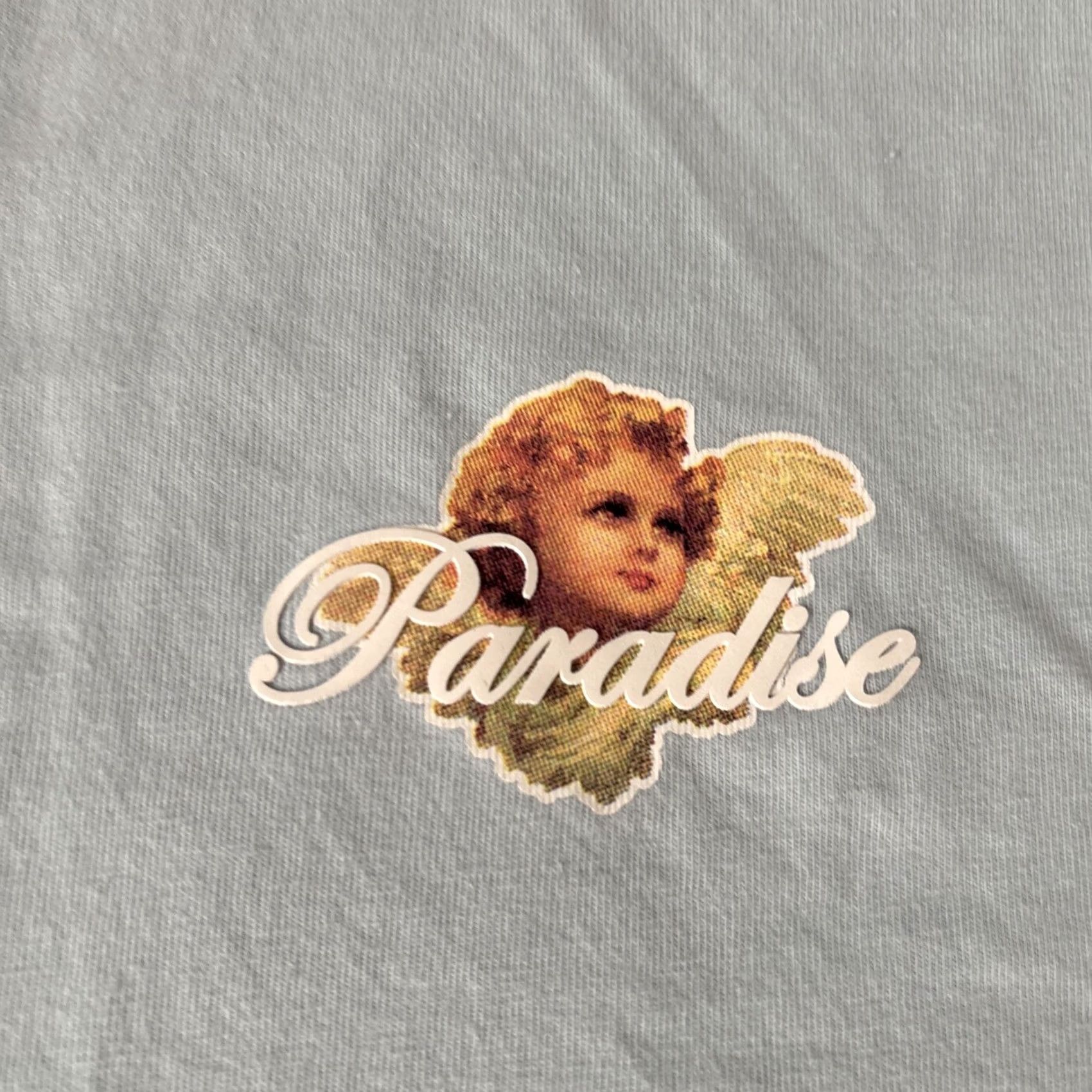 Paradise Undergold Men's Paradise Heaven Is Waiting For Yoursphic Light Blue T Shirt XL Size US XL / EU 56 / 4 - 6 Thumbnail