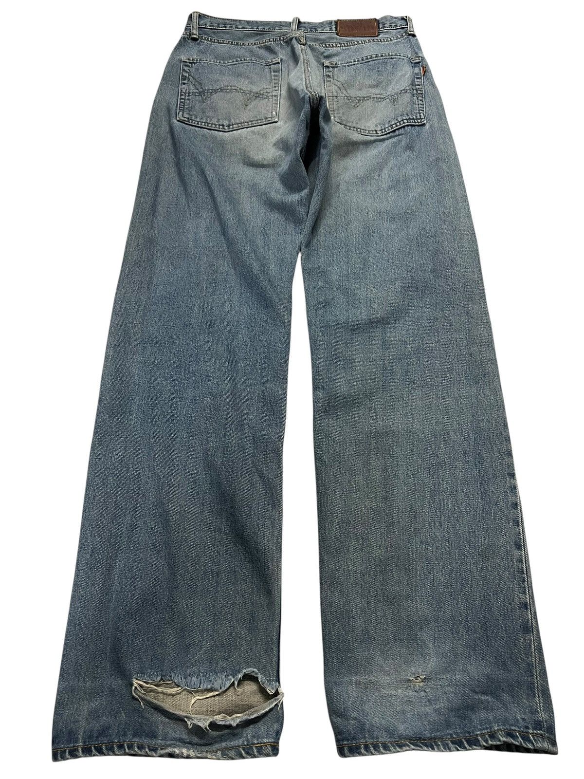 Edwin 💥Baggy💥Vintage Edwin 505 Distressed Selvedge Faded Jean Size US 32 / EU 48 - 2 Thumbnail