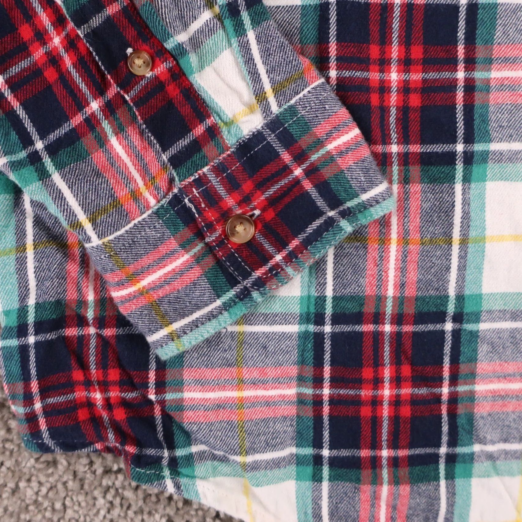 Old Navy Old Navy Flannel Shirt Men's 2XL Multicolor Plaid Long Sleeve Size US XXL / EU 58 / 5 - 5 Thumbnail