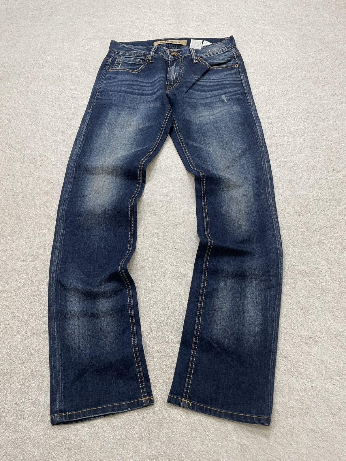Japanese Brand 2000s Buckaro Mudwash Distressed Y2K Japan Brand Embroidered Size US 29 - 1 Thumbnail