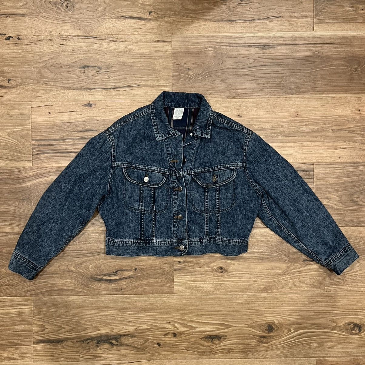 Lee Vintage Riveted Lee Blanket Lined Jean Jacket Womens Small Size S / US 4 / IT 40 - 1 Thumbnail