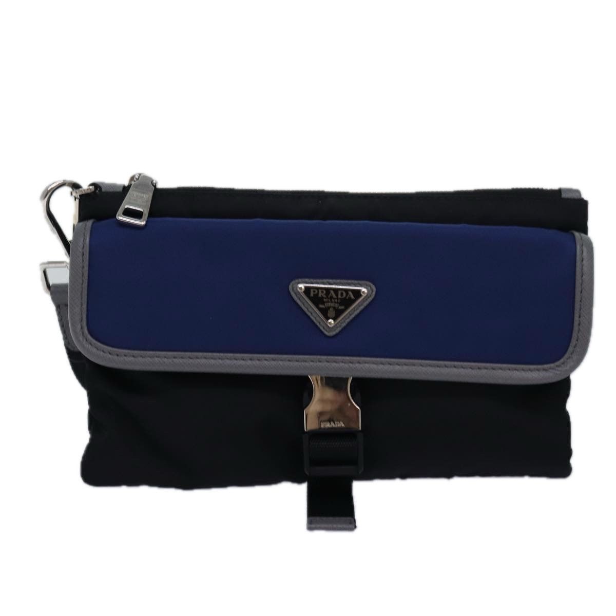 Prada Black Synthetic Clutch Bag (Pre-Owned) Size ONE SIZE - 1 Thumbnail