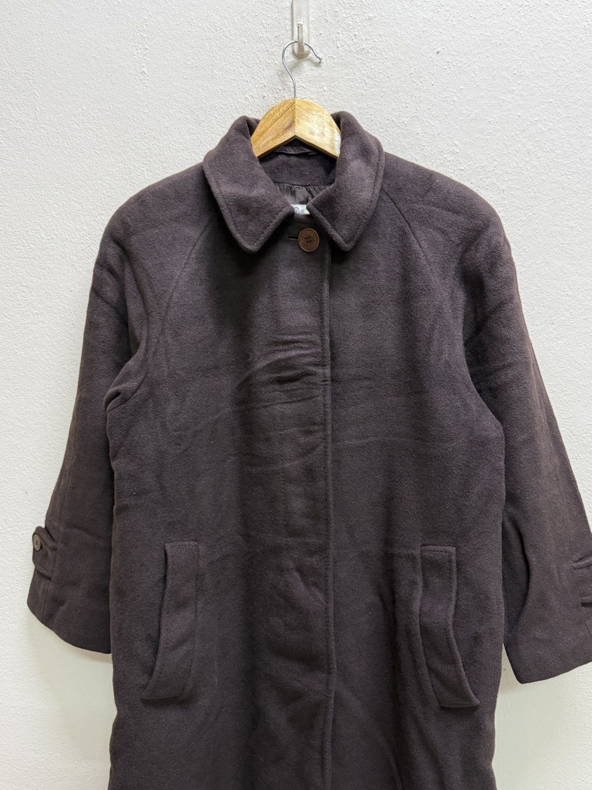 Aquascutum Aquascutum Made In England Wool Long Coat Jacket Brown Size US M / EU 48-50 / 2 - 19 Thumbnail