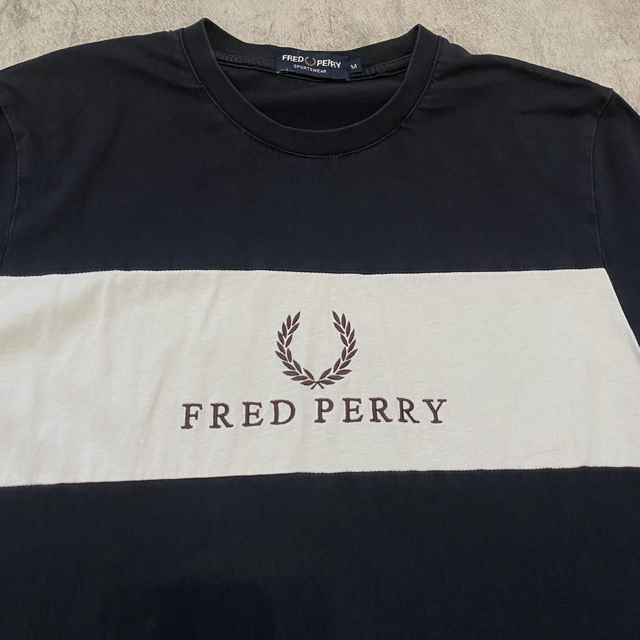 Fred Perry Fred Perry black and white t-shirt Size US M / EU 48-50 / 2 - 3 Thumbnail