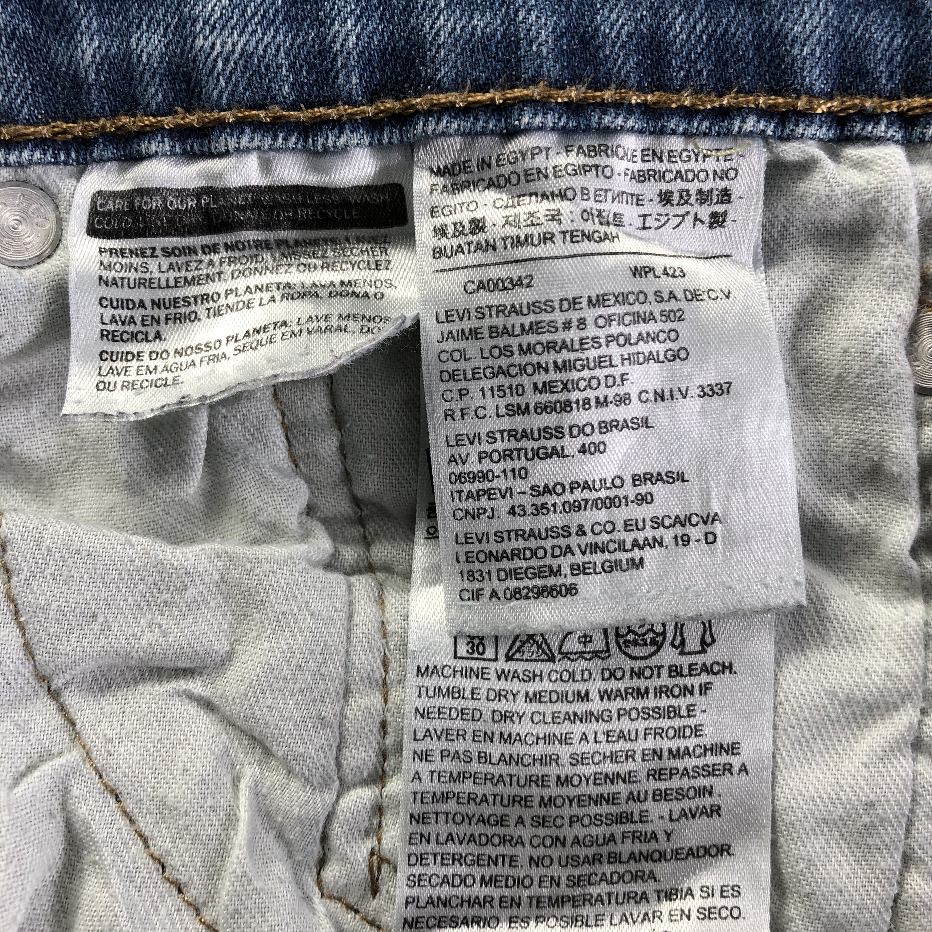 Levi's Vintage Blue Wash Levis 511 Jeans-J4172 Size US 31 - 10 Thumbnail