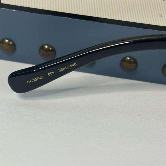 Gucci New - Authentic Gucci Sunglasses Men's GG0979S 001 Black/Gr Size ONE SIZE - 5 Thumbnail