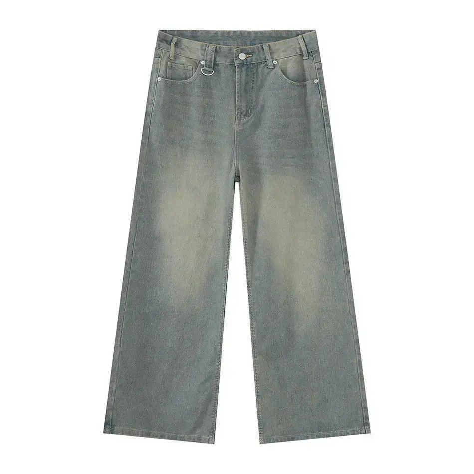 Japanese Brand Retro loose straight leg wide leg jeans Size US 32 / EU 48 - 6 Thumbnail