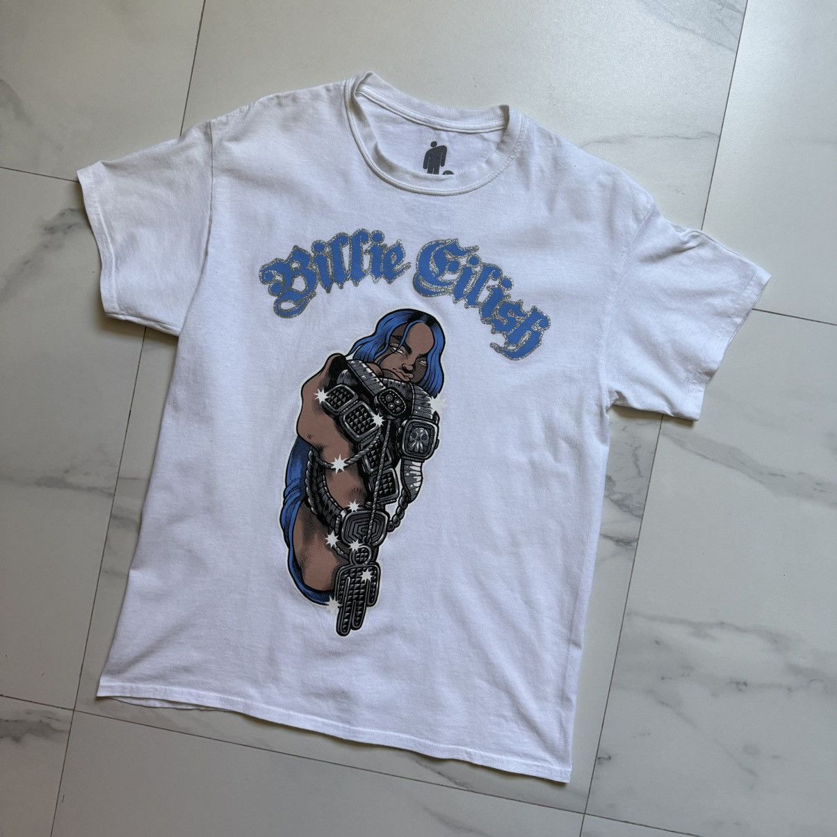 Billie Eilish Billie Eilish Bling T-Shirt Size US L / EU 52-54 / 3 - 3 Thumbnail