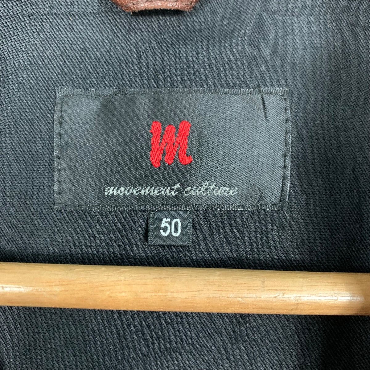 Japanese Brand Y2K MOVEMENT CULTURE Hybrid Leather Jacket #2723-C122 Size US S / EU 44-46 / 1 - 14 Thumbnail