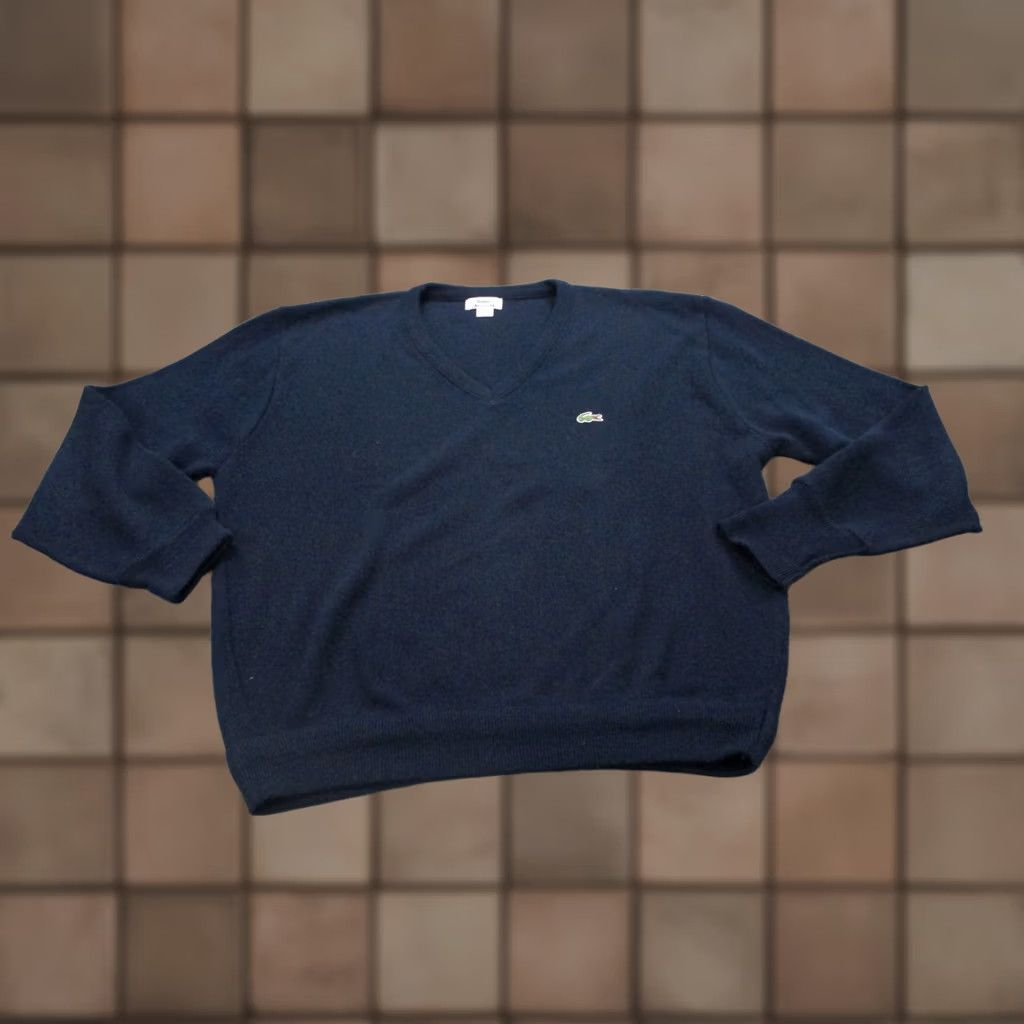 Lacoste VINTAGE Lacoste Sweater Mens XL Blue Acrylic Golf Pullover Logo US Made Size US XL / EU 56 / 4 - 1 Thumbnail