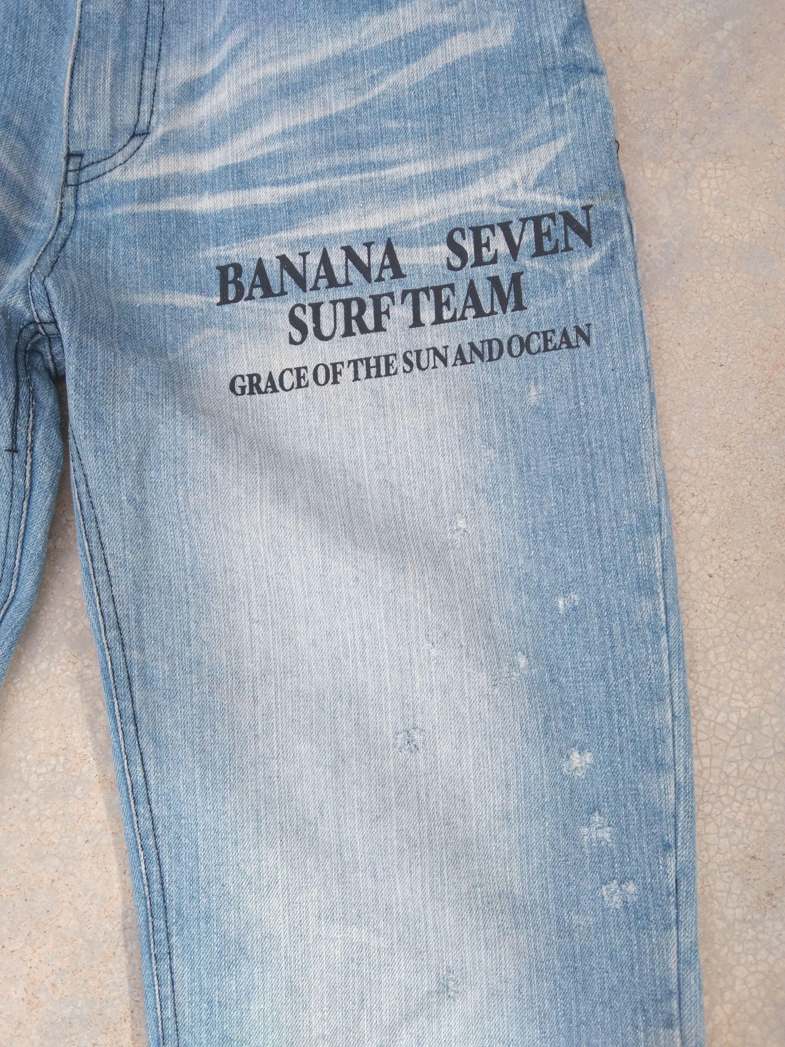 Crazy Y2k Banana Seven Whisker Straight Leg Jeans 32x33