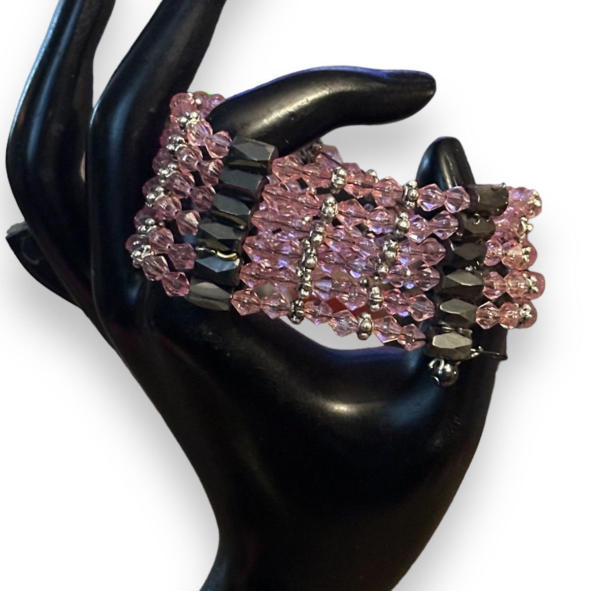 Other Magnetic hematite and pink bead wrap bracelet Size ONE SIZE - 3 Thumbnail