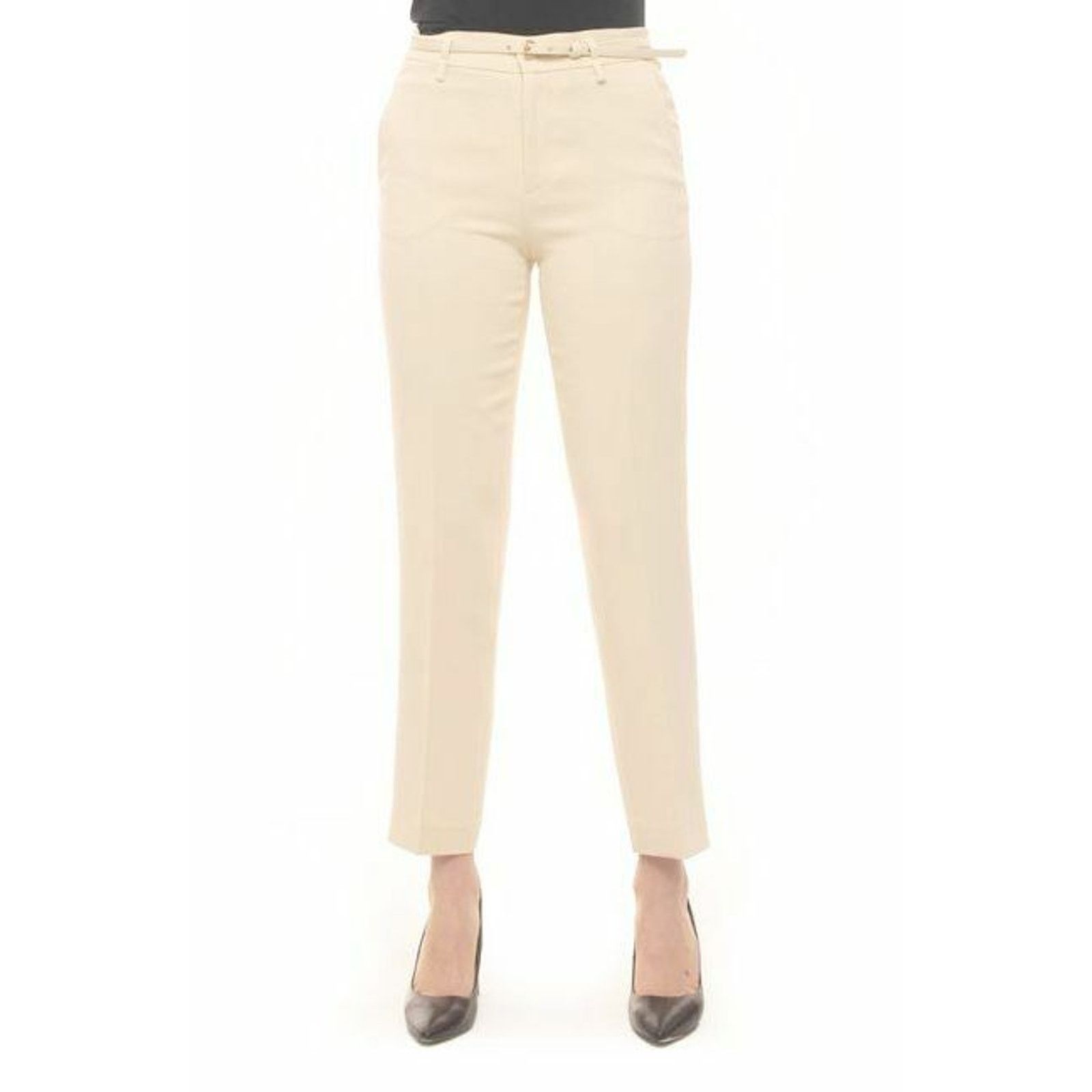 RED Valentino E0 NWT RED VALENTINO Ivory Frisottine Capri Pants Sz 42 $595 Size 28" / US 6 / IT 42 - 1 Thumbnail