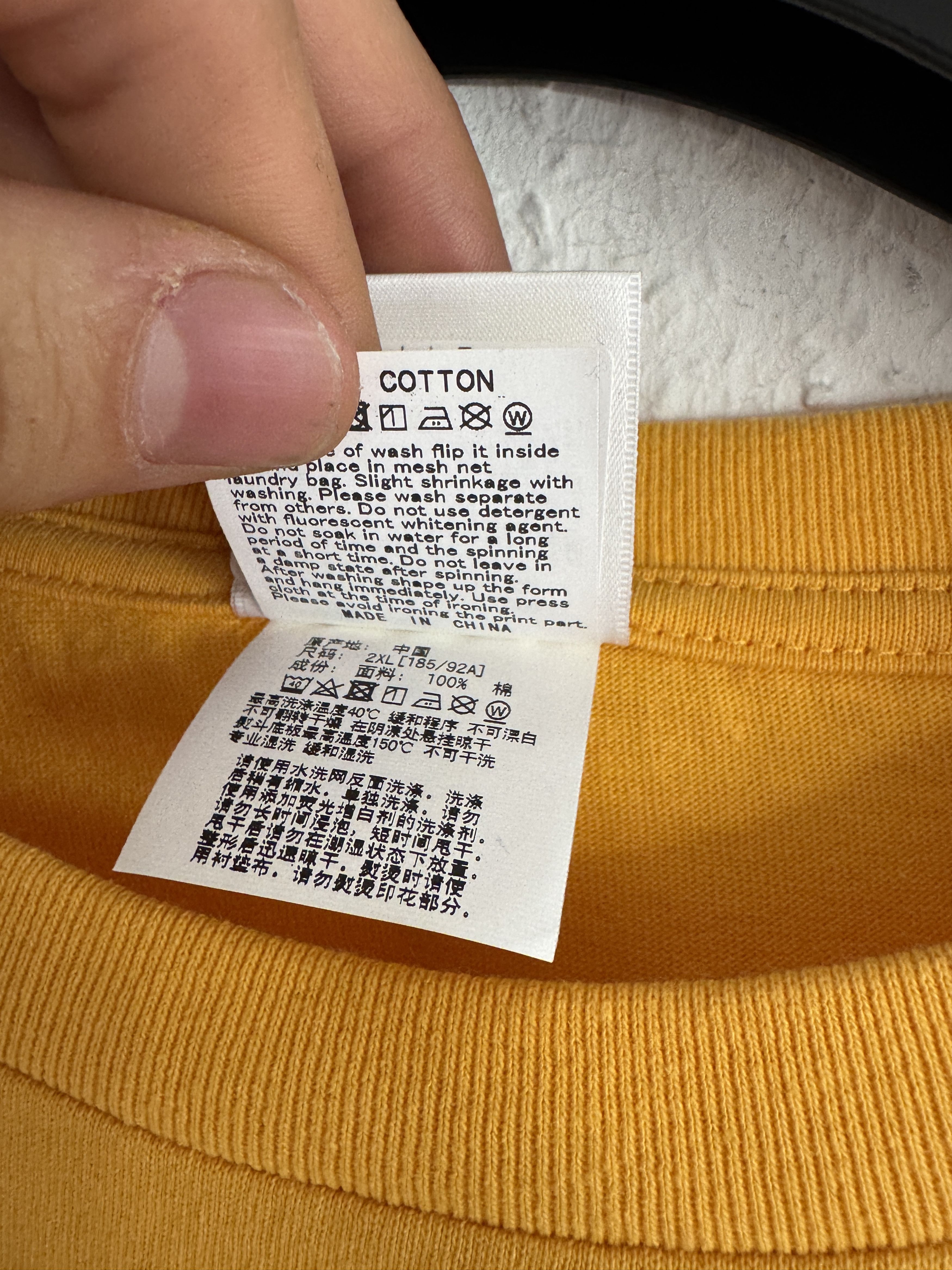 Bape Yellow Shark One Point Tee Size US XXL / EU 58 / 5 - 6 Thumbnail