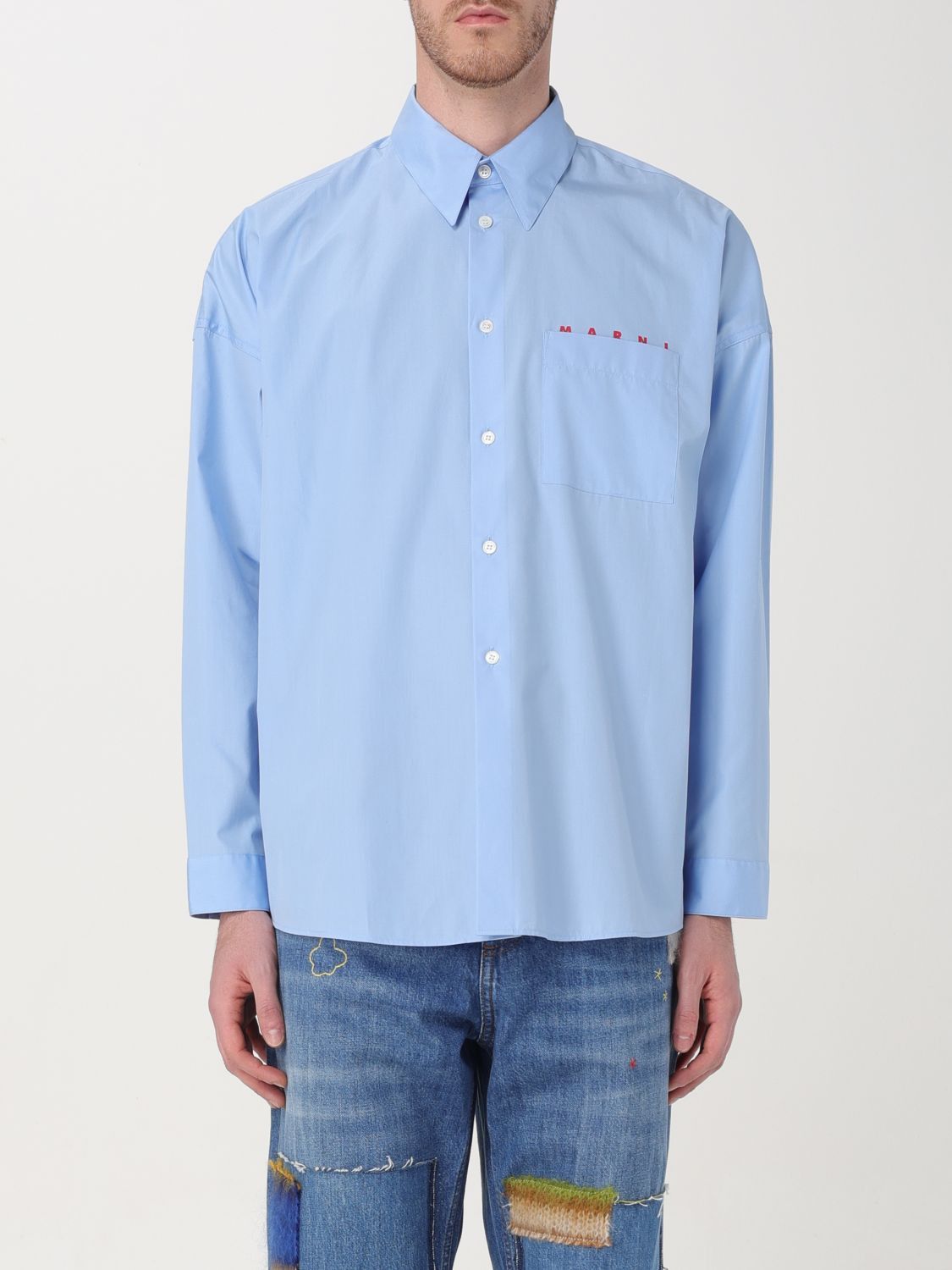 Image of Marni Shirt Men Blue (Size XL)