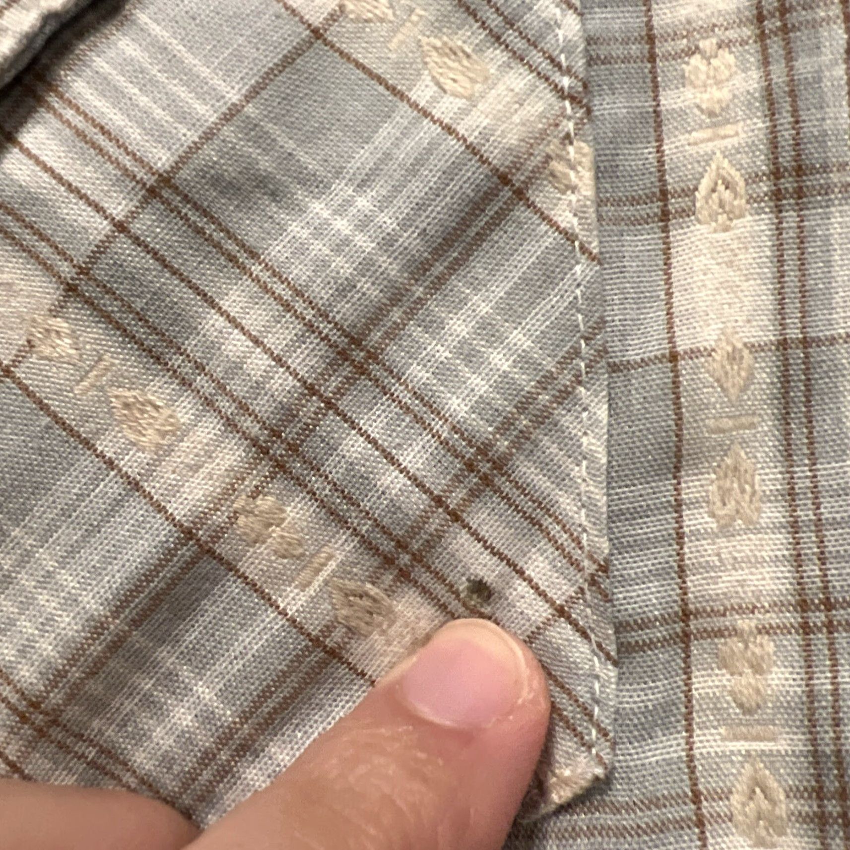 Armani VINTAGE Kenny Rogers Western Shirt Mens M Plaid Red Karman Pearl Snap Button-Up Collection Western Casual Size US M / EU 48-50 / 2 - 3 Thumbnail