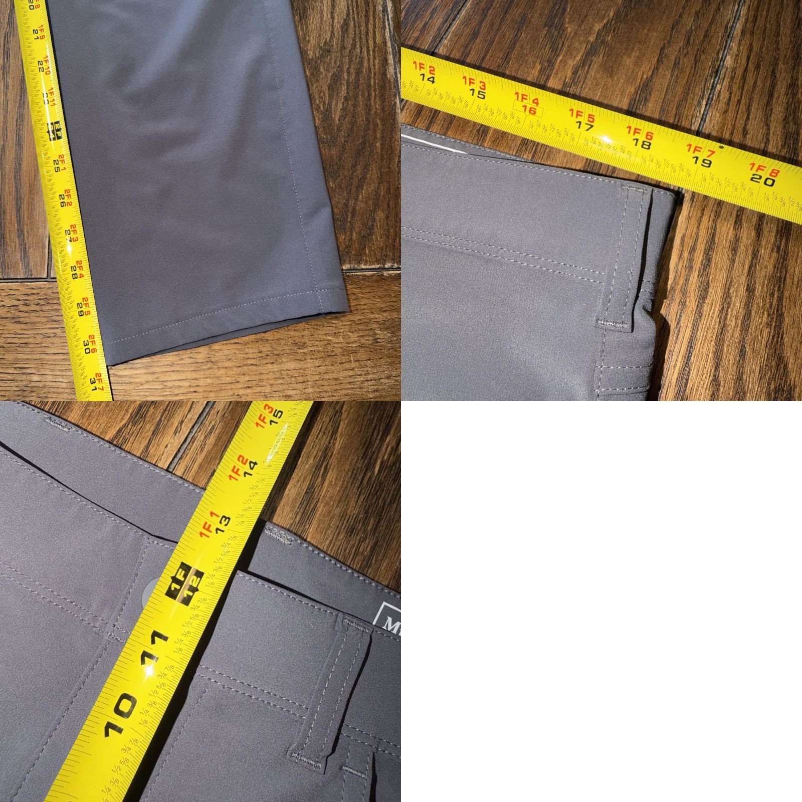 Mizzen+Main Mizzen+Main Helmsman Pants Men 36x30 Gray 5 Pocket Slim Performance Trousers Size US 36 / EU 52 - 9 Thumbnail