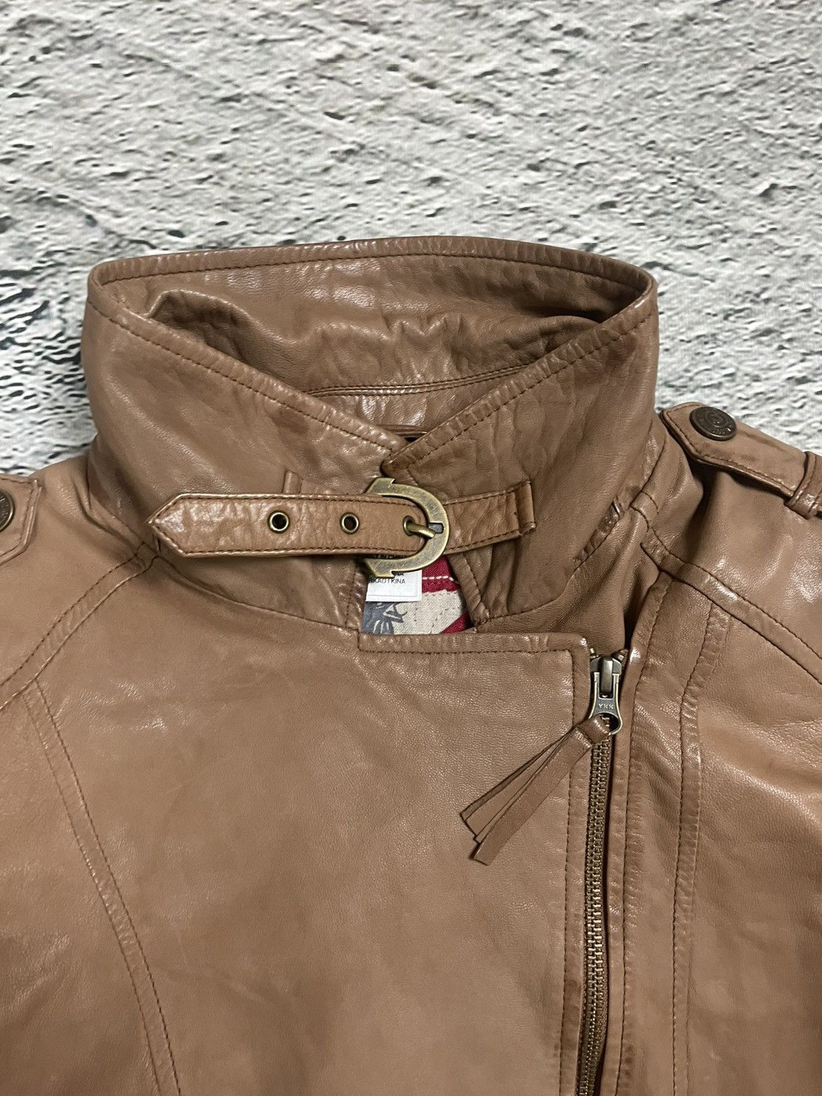 True Religion True Religion leather jacket brown Y2K Avant Garde kill bill Size XS / US 0-2 / IT 36-38 - 9 Thumbnail