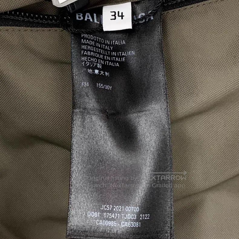 Balenciaga Balenciaga Brown-green logo letter embroidery hooded draws Size XXS / US 00 / IT 34 - 6 Thumbnail
