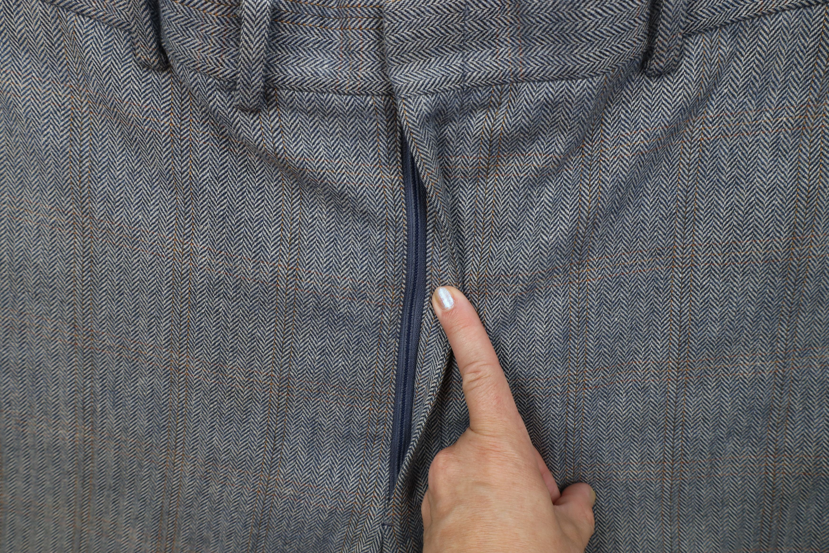 Vintage Vintage 60s 70s Streetwear Herringbone Bell Bottoms Pants Size US 38 / EU 54 - 7 Thumbnail