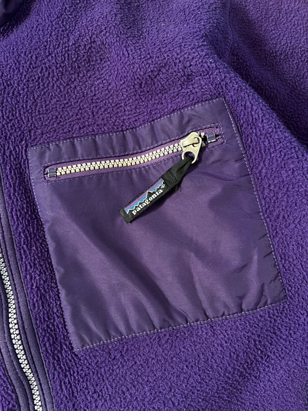 Patagonia Vintage 90s Patagonia Fleece Jacket OG Purple Size US M / EU 48-50 / 2 - 5 Thumbnail