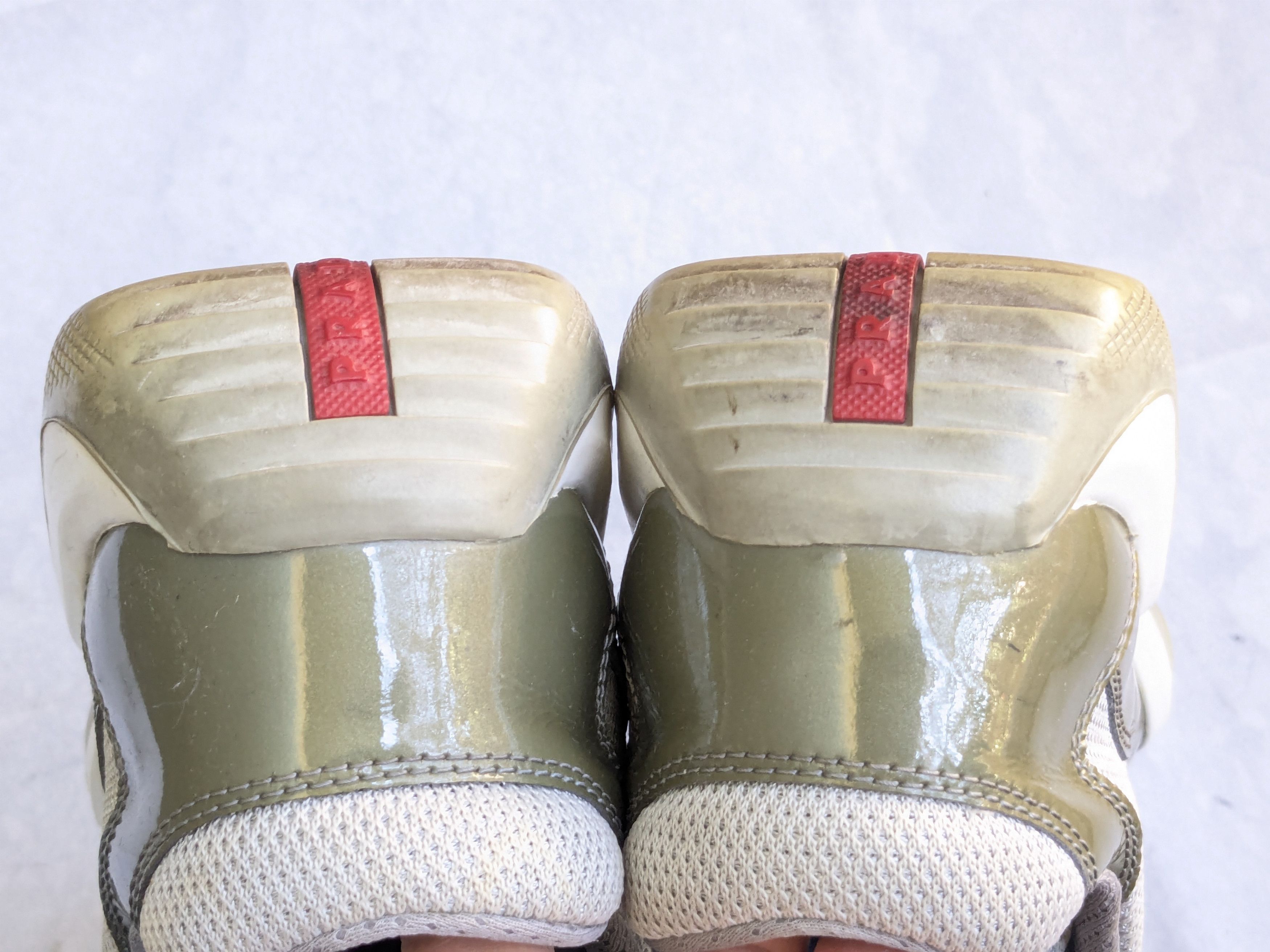 Prada Prada America's Cup Olive Green 9.5 Low Top Patent Leather Size US 9.5 / EU 42-43 - 17 Thumbnail