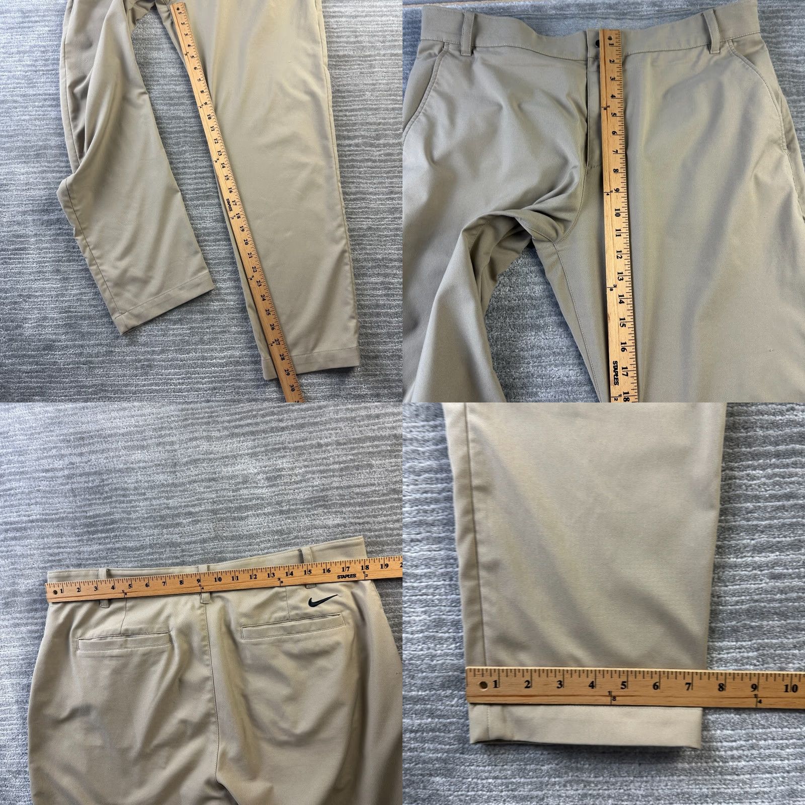 Nike Nike Pants Mens 36x29 Chino Regular Straight Beige Dri Fit Bottoms Nike Dri-Fit Pants 36x29 Mens Regular Beige Chino Slacks Size US 36 / EU 52 - 9 Thumbnail