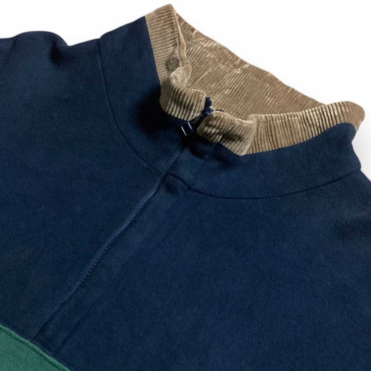 Burberry VINTAGE BURBERRY RUBBER PATCH QUATER ZIPPER SWEATSHIRT Size US L / EU 52-54 / 3 - 4 Thumbnail