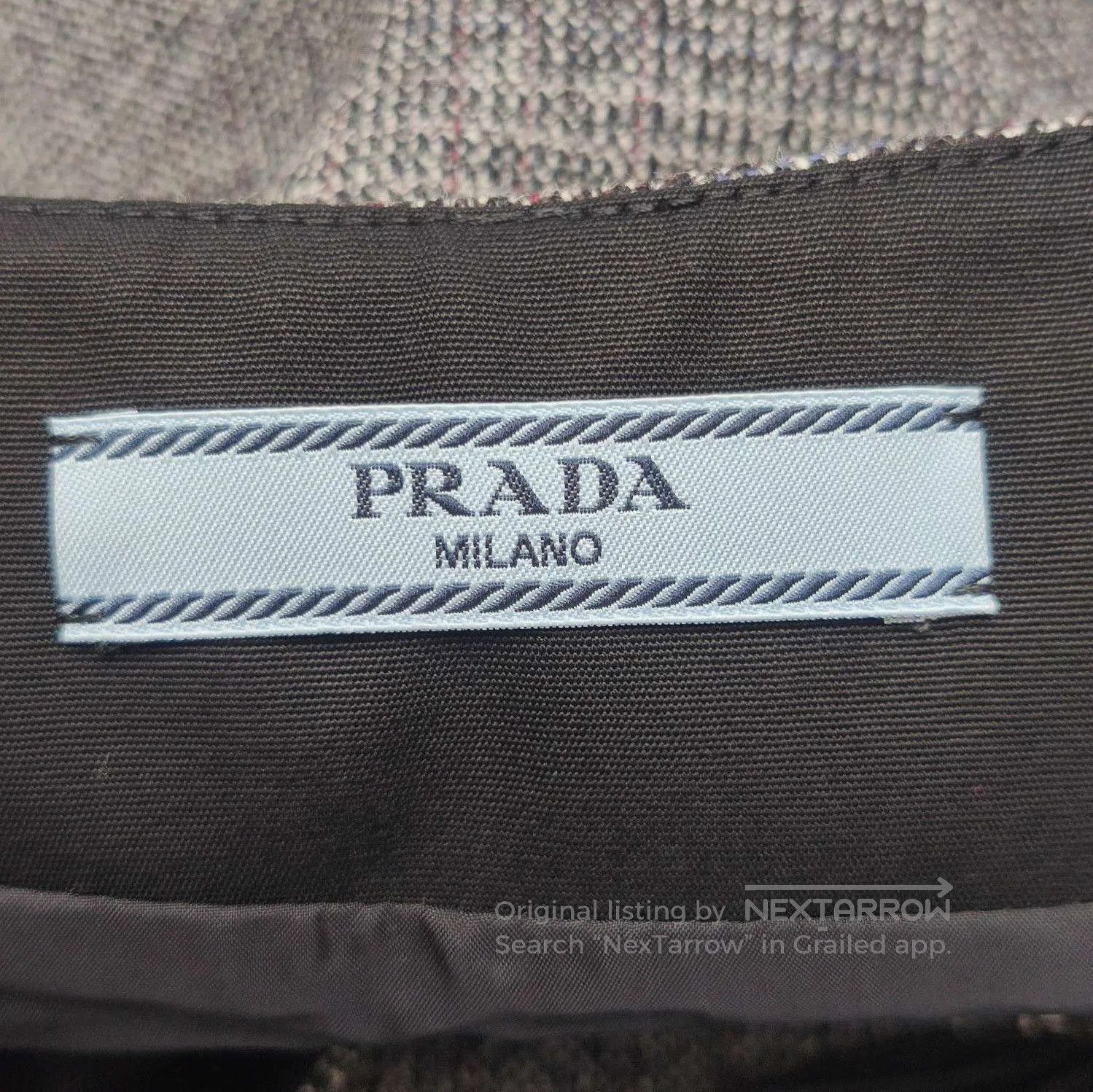 Prada Prada Wool Plaid Triangle Logo Strap Dress . Size M / US 6-8 / IT 42-44 - 4 Thumbnail