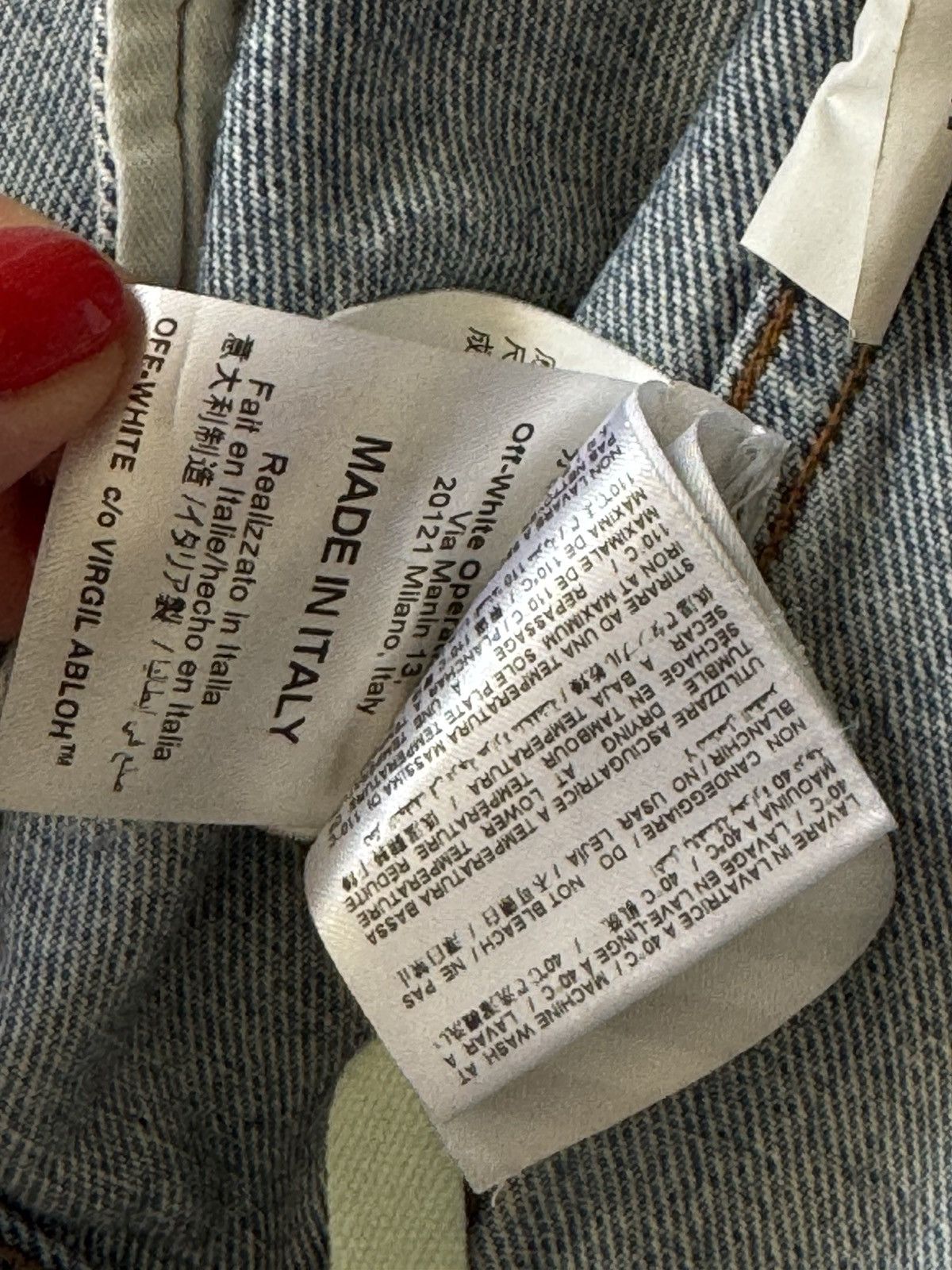 Off-White Off-White spray paint denim jacket Virgil Abloh 2017 Size US M / EU 48-50 / 2 - 6 Thumbnail