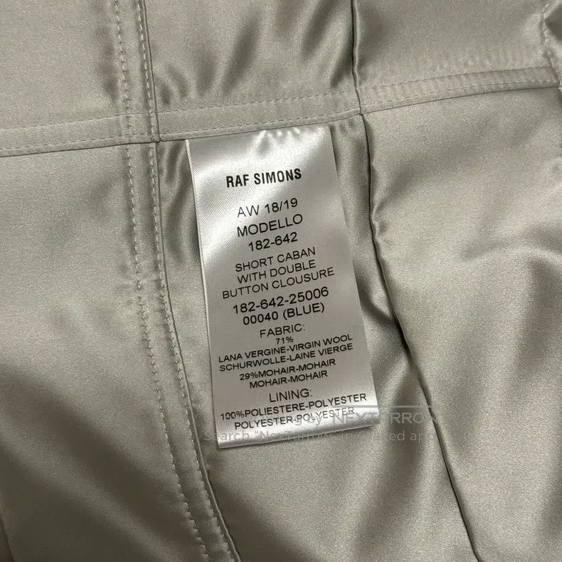 Raf Simons Raf Simons AW 18/19 Short caban with double button closure Size US S / EU 44-46 / 1 - 4 Thumbnail
