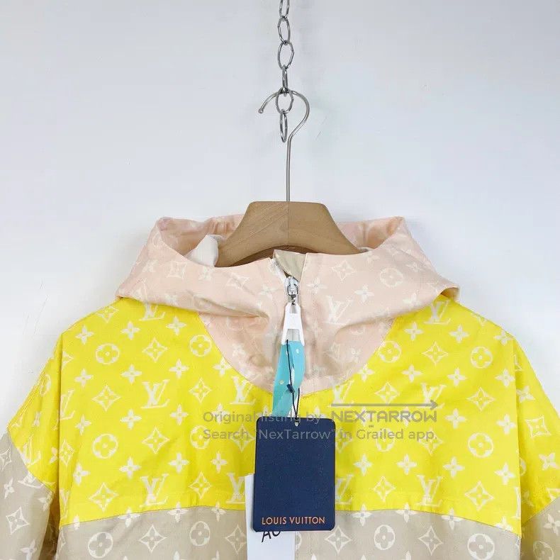 Louis Vuitton Louis Vuitton Brown Logo Full Print Color Block Pie Overco Size XS / US 0-2 / IT 36-38 - 3 Thumbnail