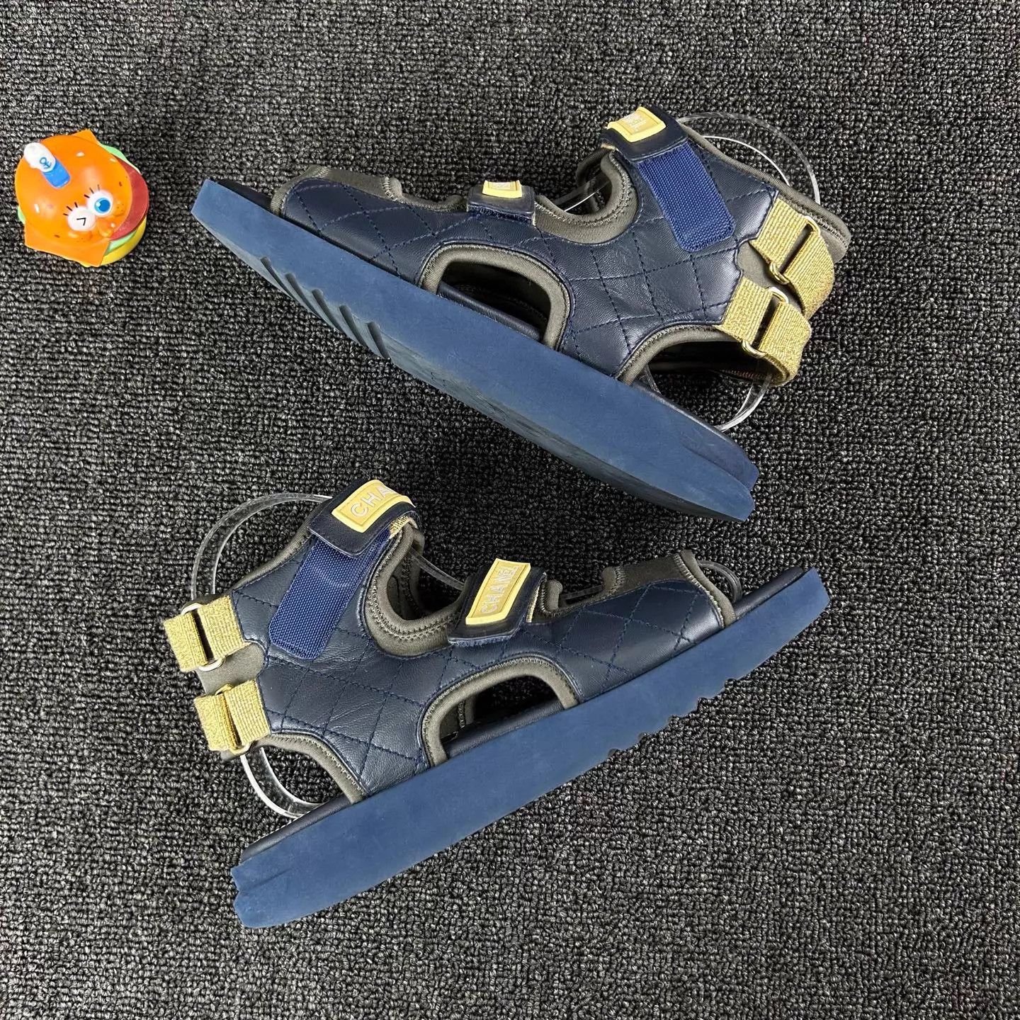 Chanel Chanel Blue Color-Blocked Athletic Sandal 36 Size US 5.5 / IT 35.5 - 4 Thumbnail