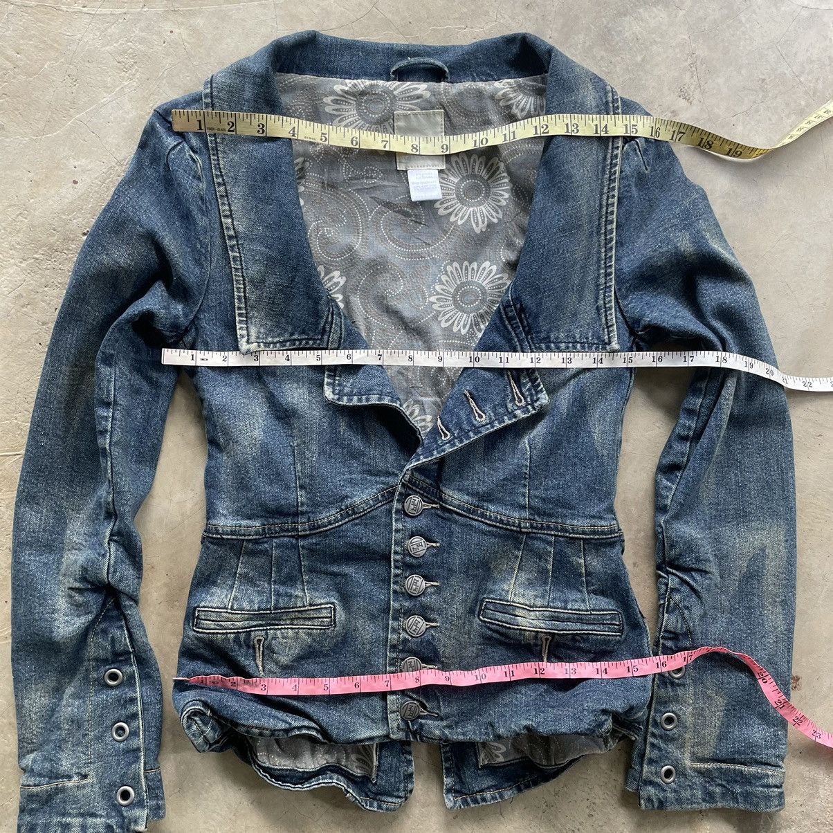 Le Grande Bleu (L.G.B.) Grail🔥 Diesel Archive Denim Crop Punk Lgb Style Women Jacket Size XS / US 0-2 / IT 36-38 - 7 Thumbnail