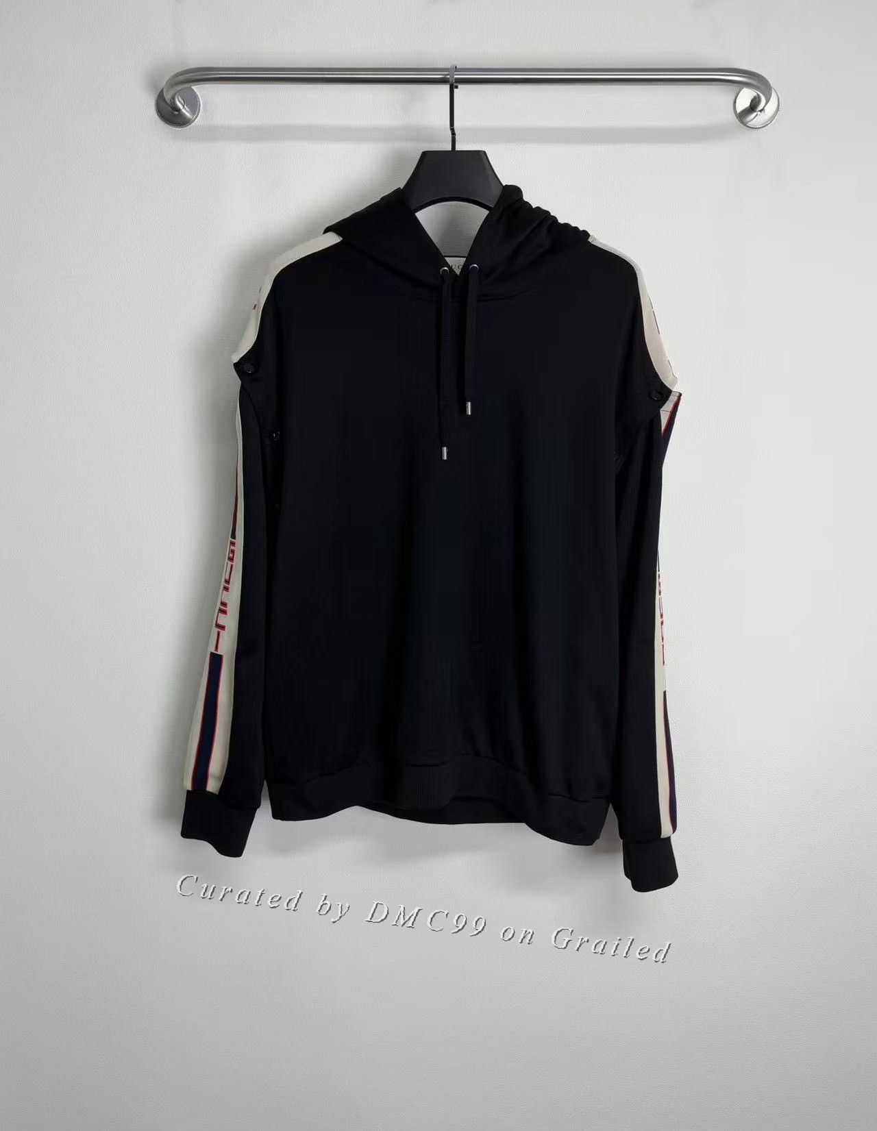 Gucci Gucci Stripe Detachable Sleeve Hoodie Size US L / EU 52-54 / 3 - 1 Thumbnail