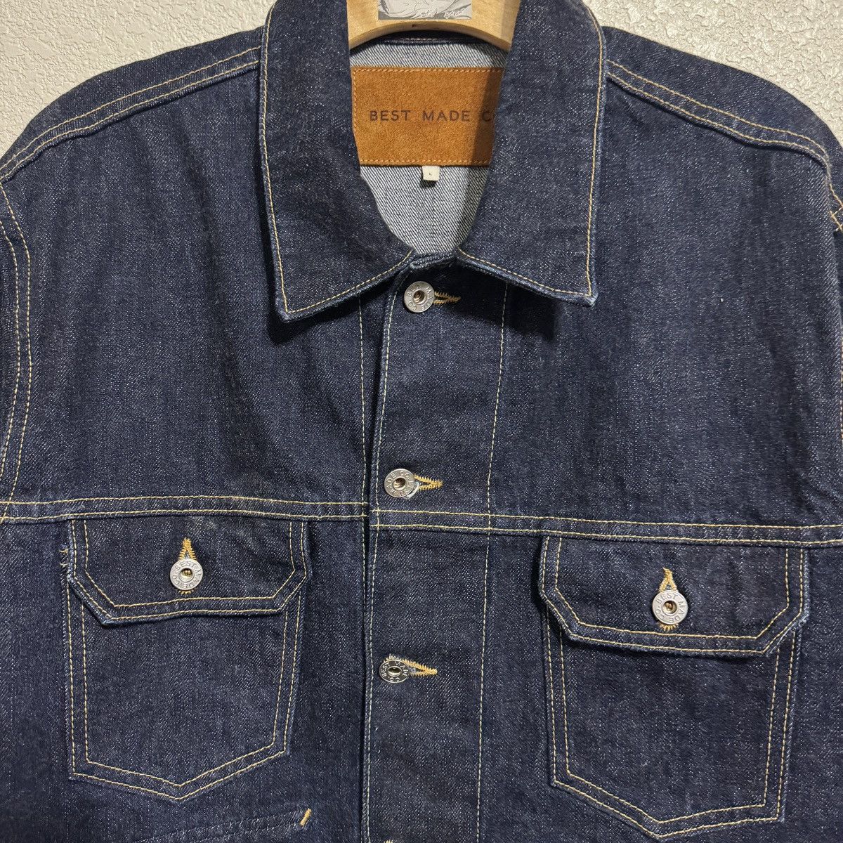 BEST MADE CO Selvedge Indigo Denim Trucker Jacket