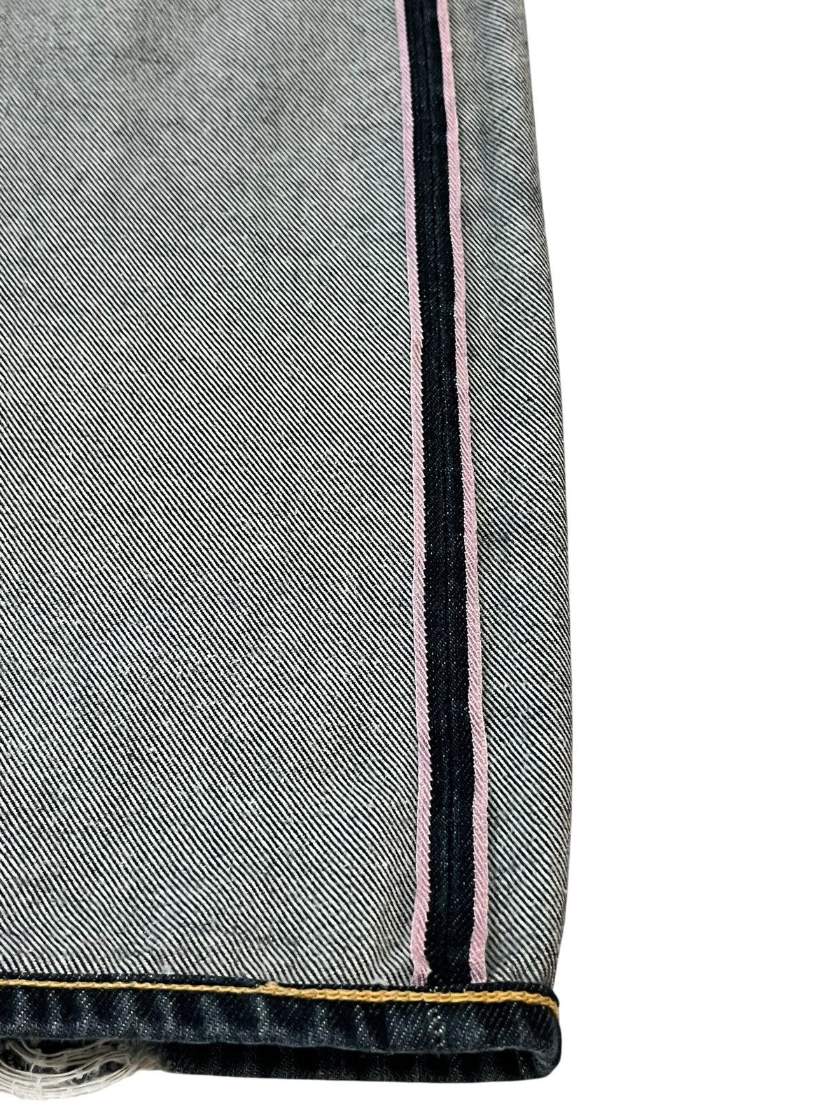 Evisu VERY RARE🔥Vintage EVISU DONNA Pink Selvedge Denim Jeans 27” Size 27" / US 4 / IT 40 - 17 Thumbnail