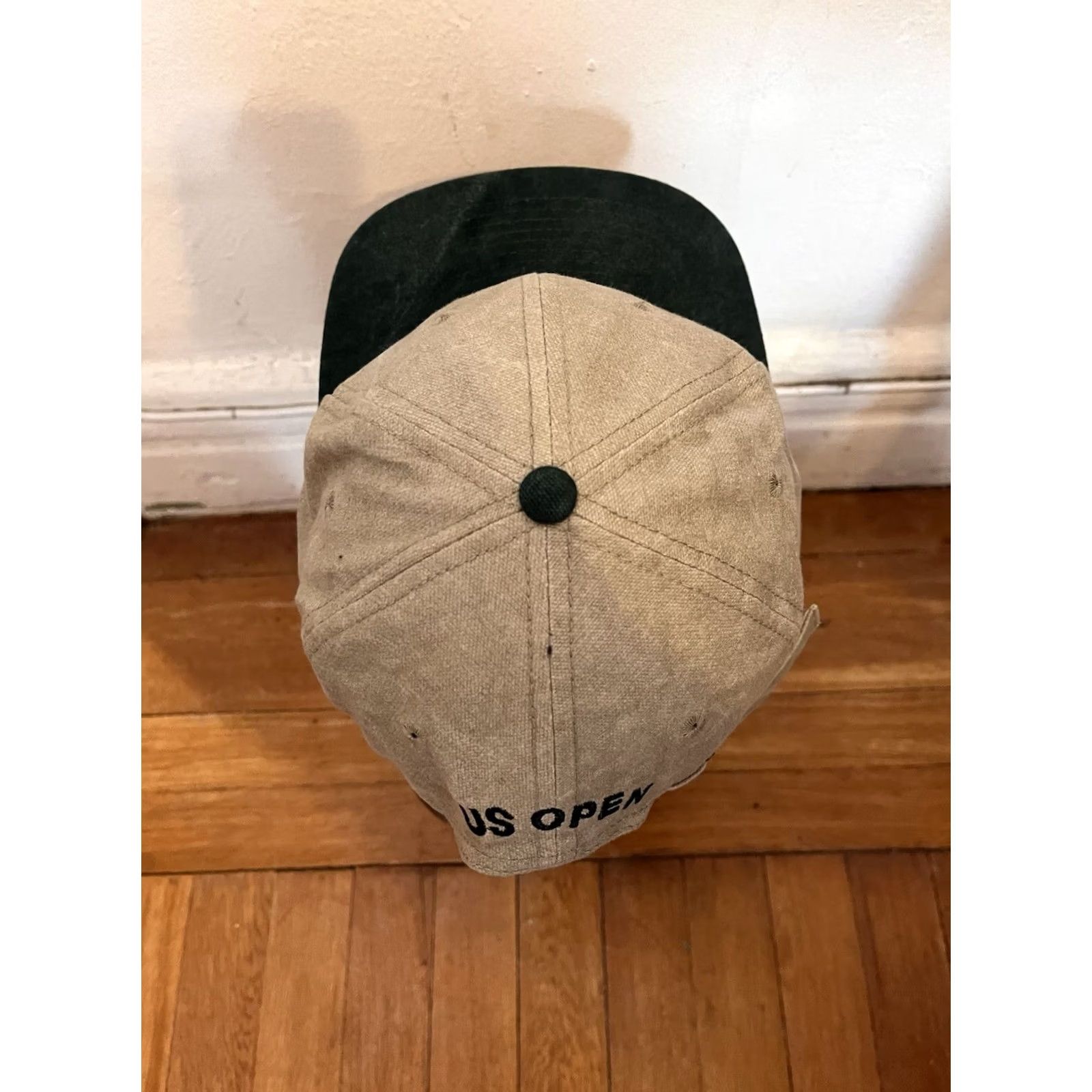 Vintage VINTAGE Lehman Brothers US Open Tennis Hat One Size Beige Baseball Cap Men Adjustable 90s Cotton Solid Size ONE SIZE - 5 Thumbnail