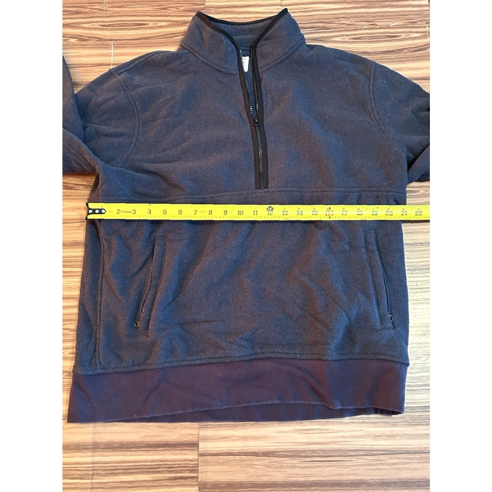 J.Crew J.CREW Sweater Mens L Blue Solid 1/4 Zip Mock Neck Knit Cotton Pullover Long Sleeve Casual Preppy Mens Size US L / EU 52-54 / 3 - 3 Thumbnail