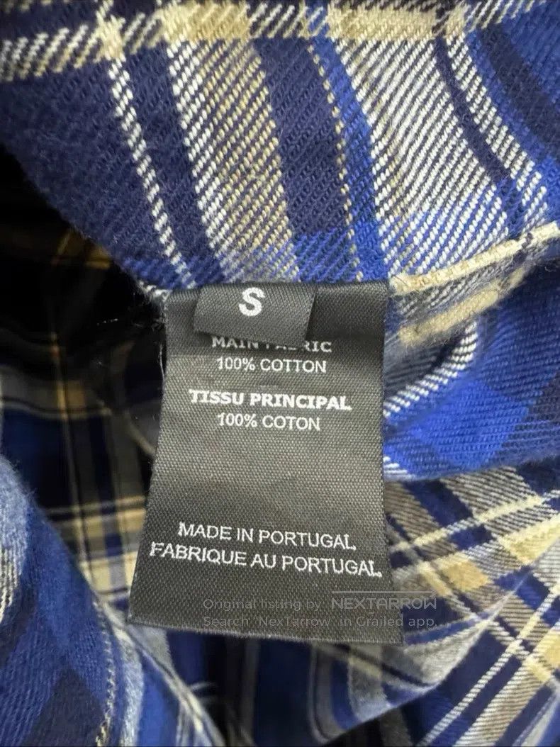 Vetements Vetements 16 Shirt Blue Plaid Shirt with Kanye's Ring Size US S / EU 44-46 / 1 - 5 Thumbnail