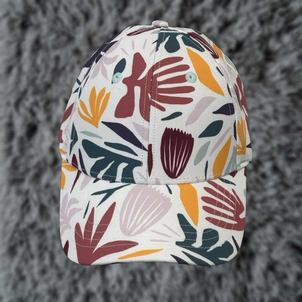 Vintage Gyal Bashy Floral Tropical Baseball Hat Cap Adjustable Vacation Cruise Size ONE SIZE - 1 Thumbnail