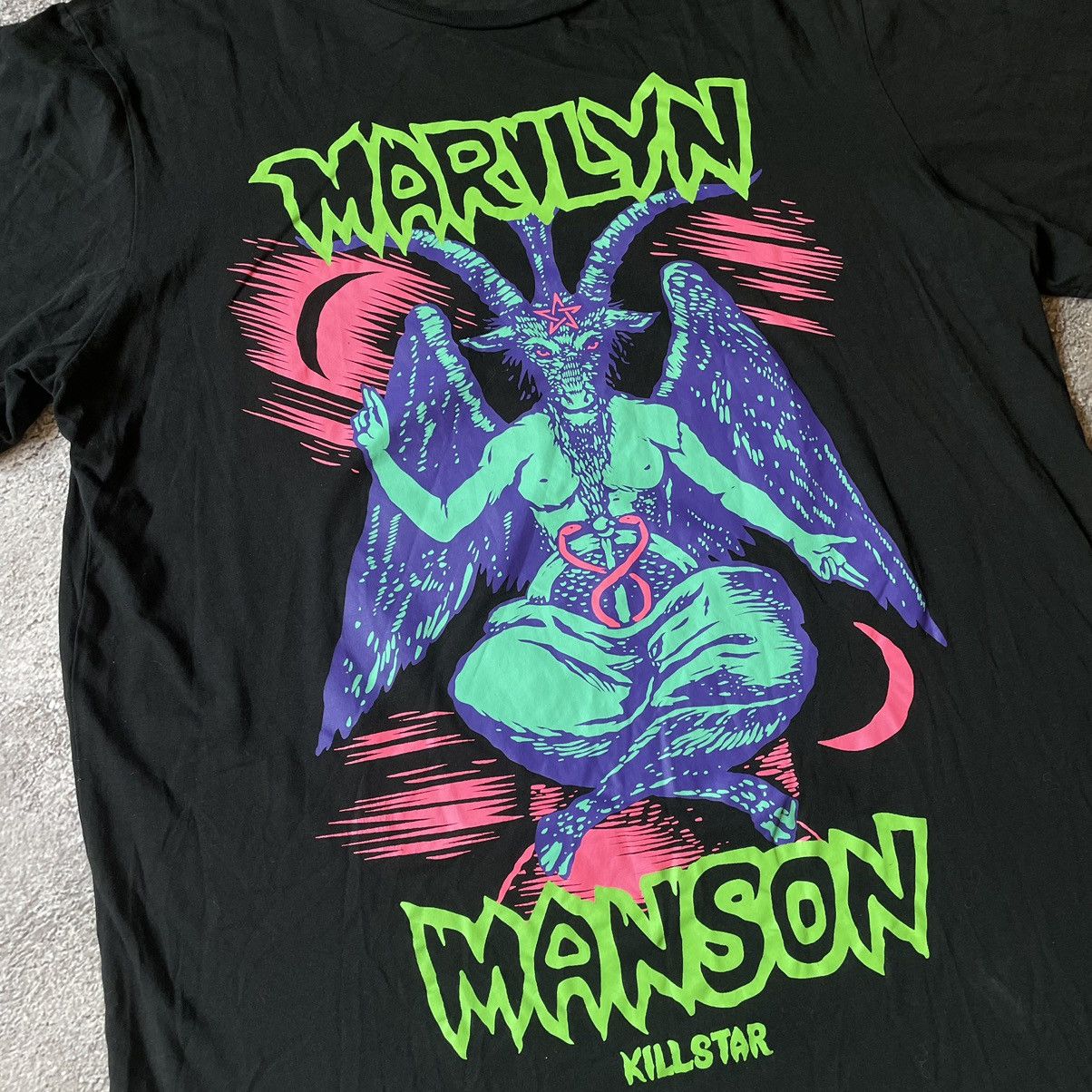 Vintage Vintage Y2K Marilyn Manson Graphic Tee Black Skate Opium XL Size US XL / EU 56 / 4 - 6 Thumbnail