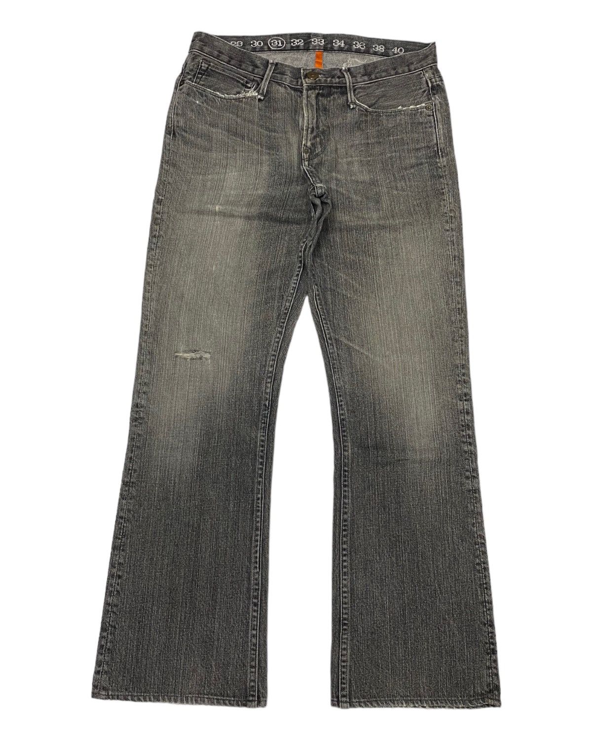 Hysteric Glamour × Japanese Brand FLARE JEANS EARNEST SEWN DISTRESSED DENIM TRUE RELIGION INSP Size US 30 / EU 46 - 1 Thumbnail