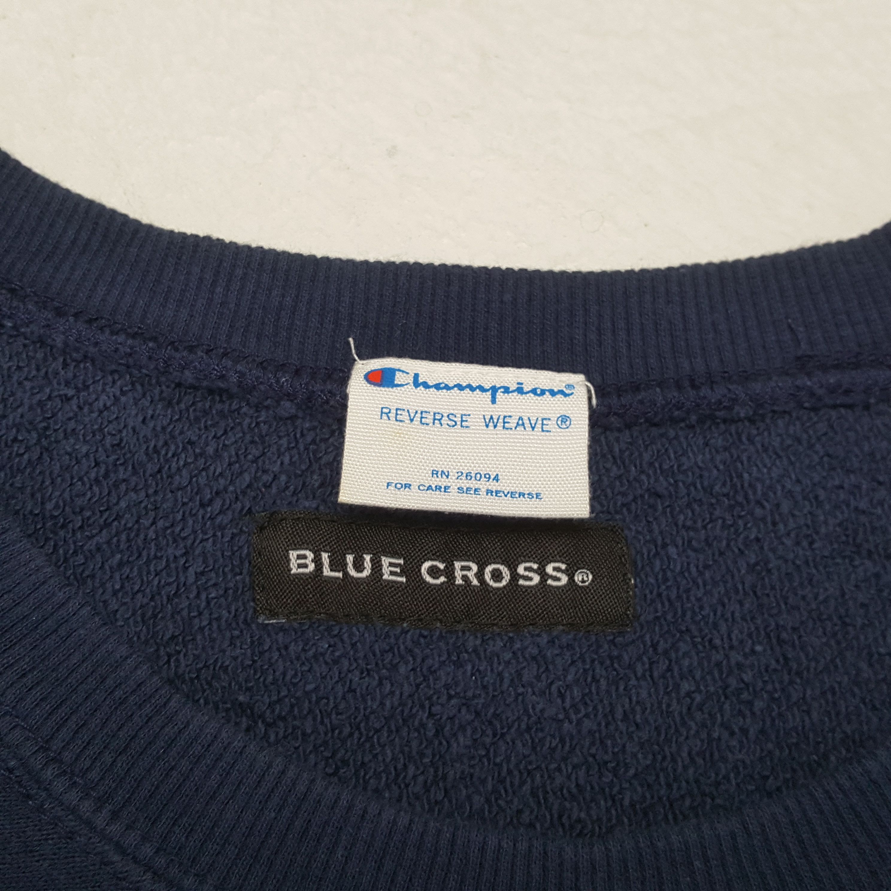 Champion × Vintage Champion X Blue Cross Streetwear Style Sweatshirt Size US S / EU 44-46 / 1 - 9 Thumbnail