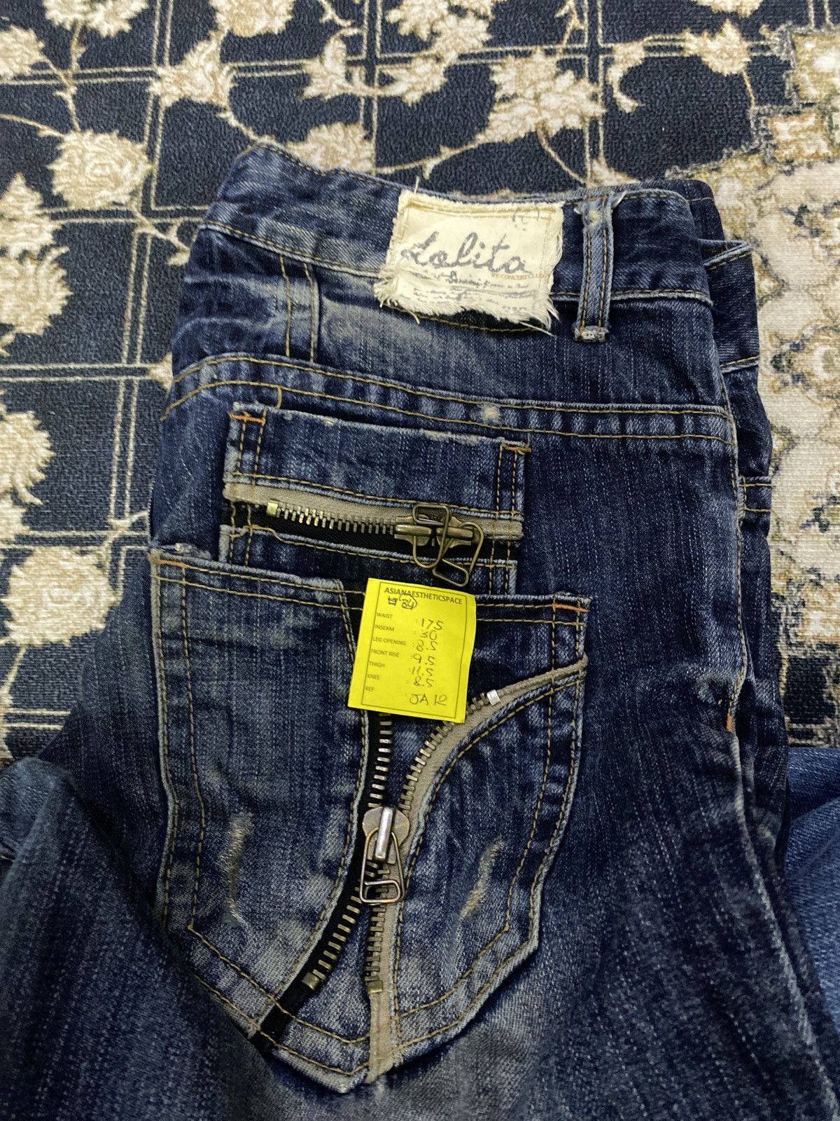 If Six Was Nine × Japanese Brand × Le Grande Bleu (L.G.B.) Lolita Japan Yoshimoto Nara Whisker Washed Zipper Pocket Size US 34 / EU 50 - 19 Thumbnail