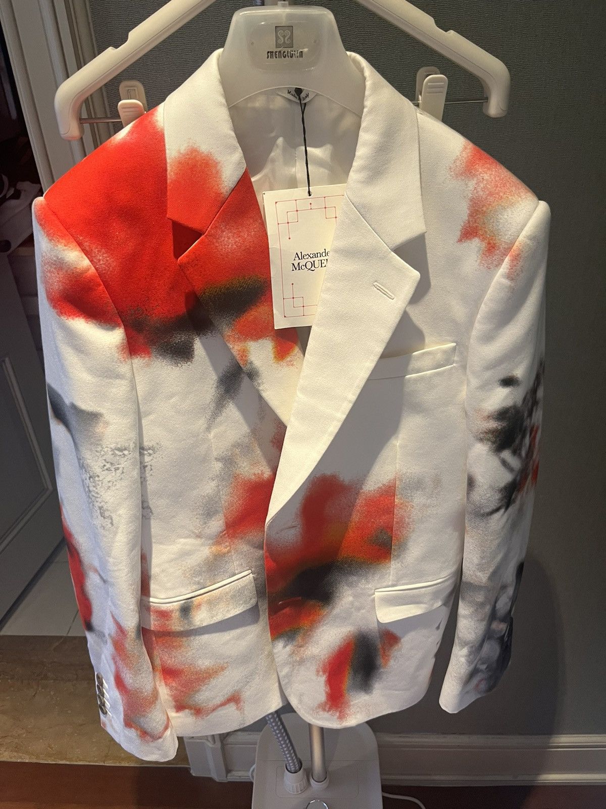 Alexander McQueen Obscured Floral print blazer size48 Size 48R - 3 Thumbnail