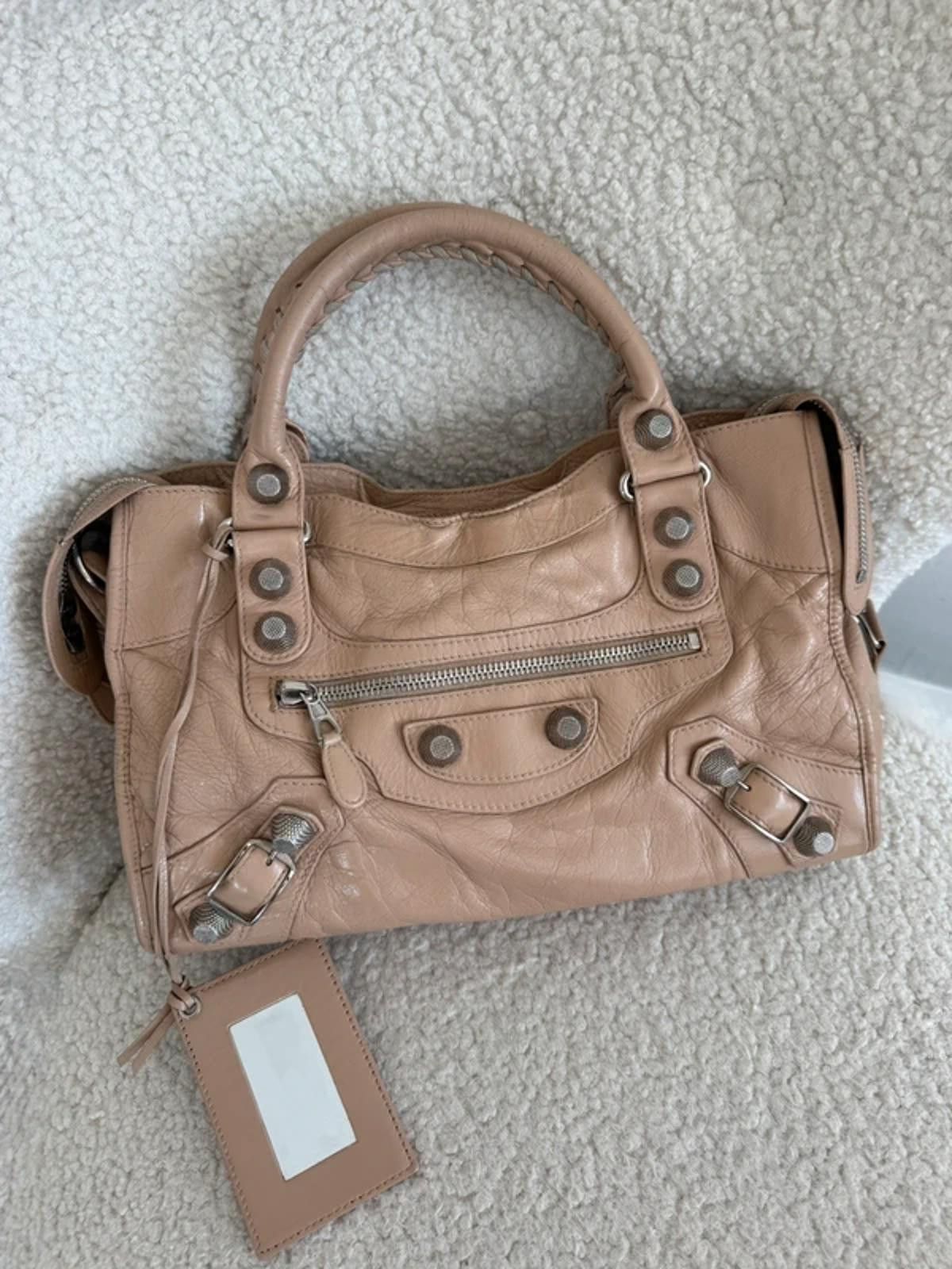 Balenciaga Balenciaga Le City Handbag – Beige Size ONE SIZE - 5 Thumbnail