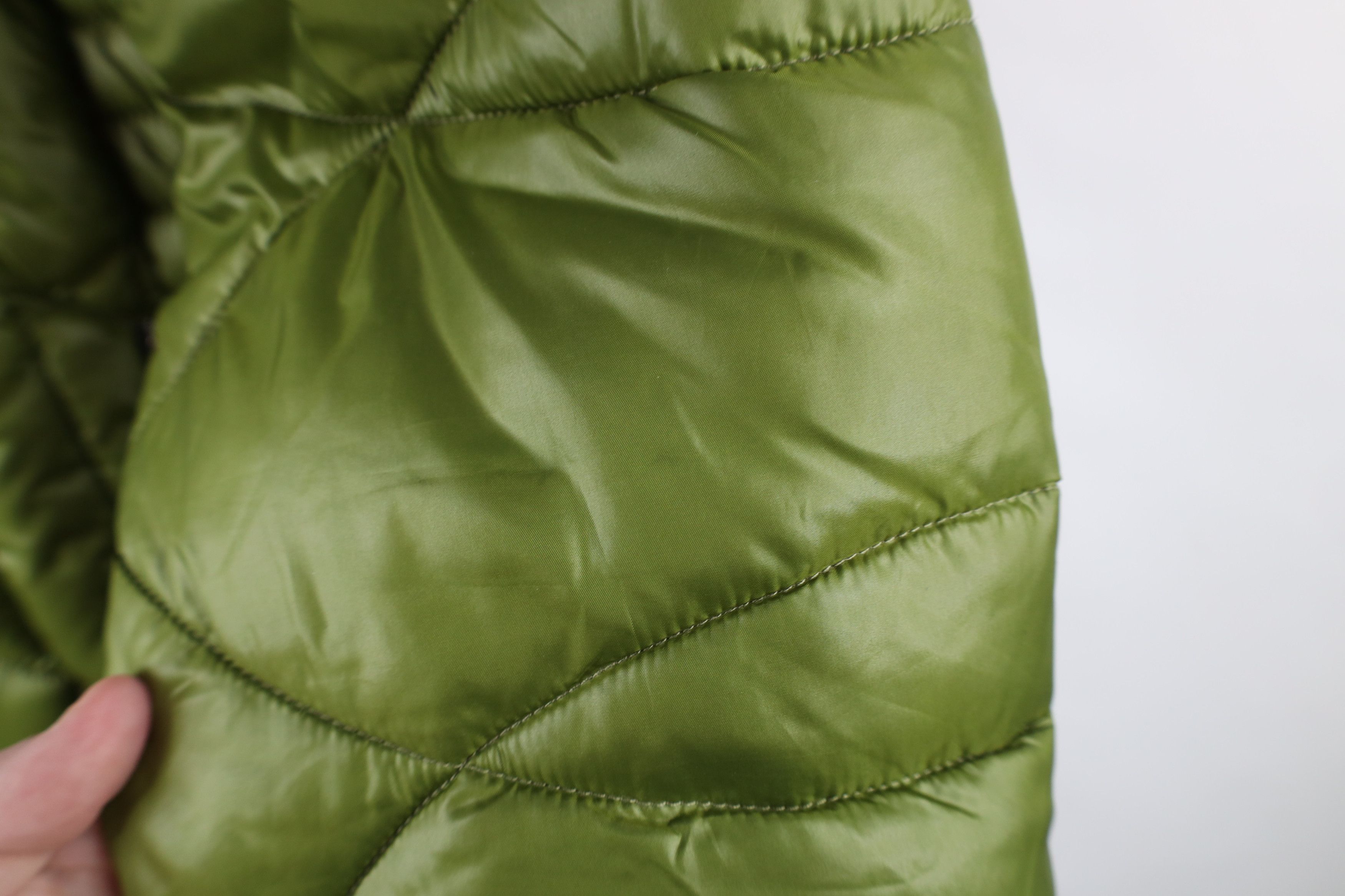 Guess × Vintage Vintage 90s Y2K Guess Babydoll Puffer Jacket Moss Green Size M / US 6-8 / IT 42-44 - 5 Thumbnail