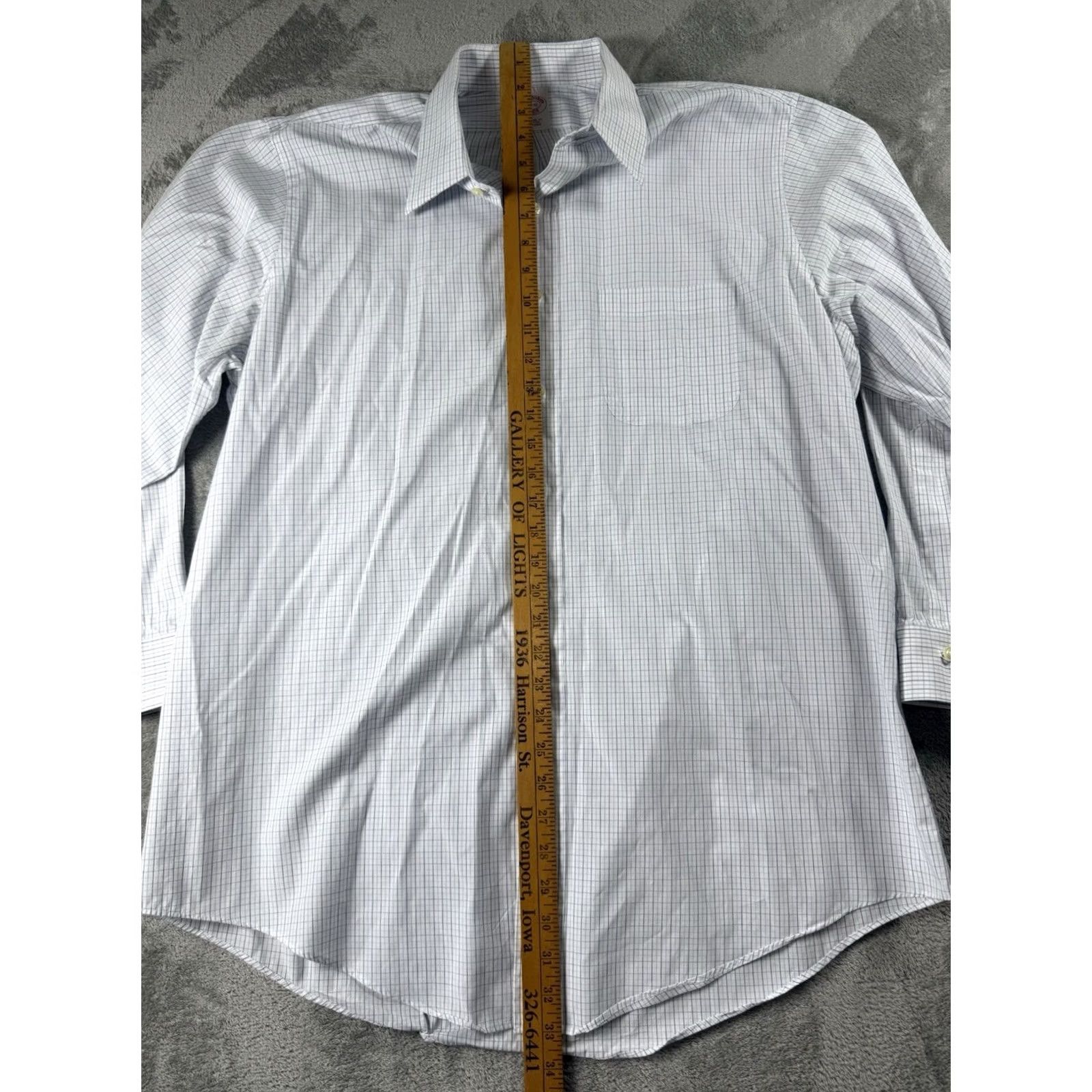 Brooks Brothers Brooks Brothers Sport Shirt Mini-Pane Button Down Long Sleeve Men's Large Size US L / EU 52-54 / 3 - 3 Thumbnail