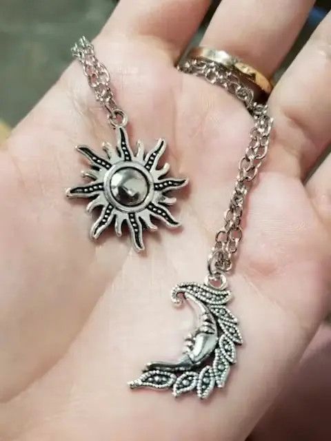 Other Sun + Moon Pendant Chain Necklace Size ONE SIZE - 4 Thumbnail
